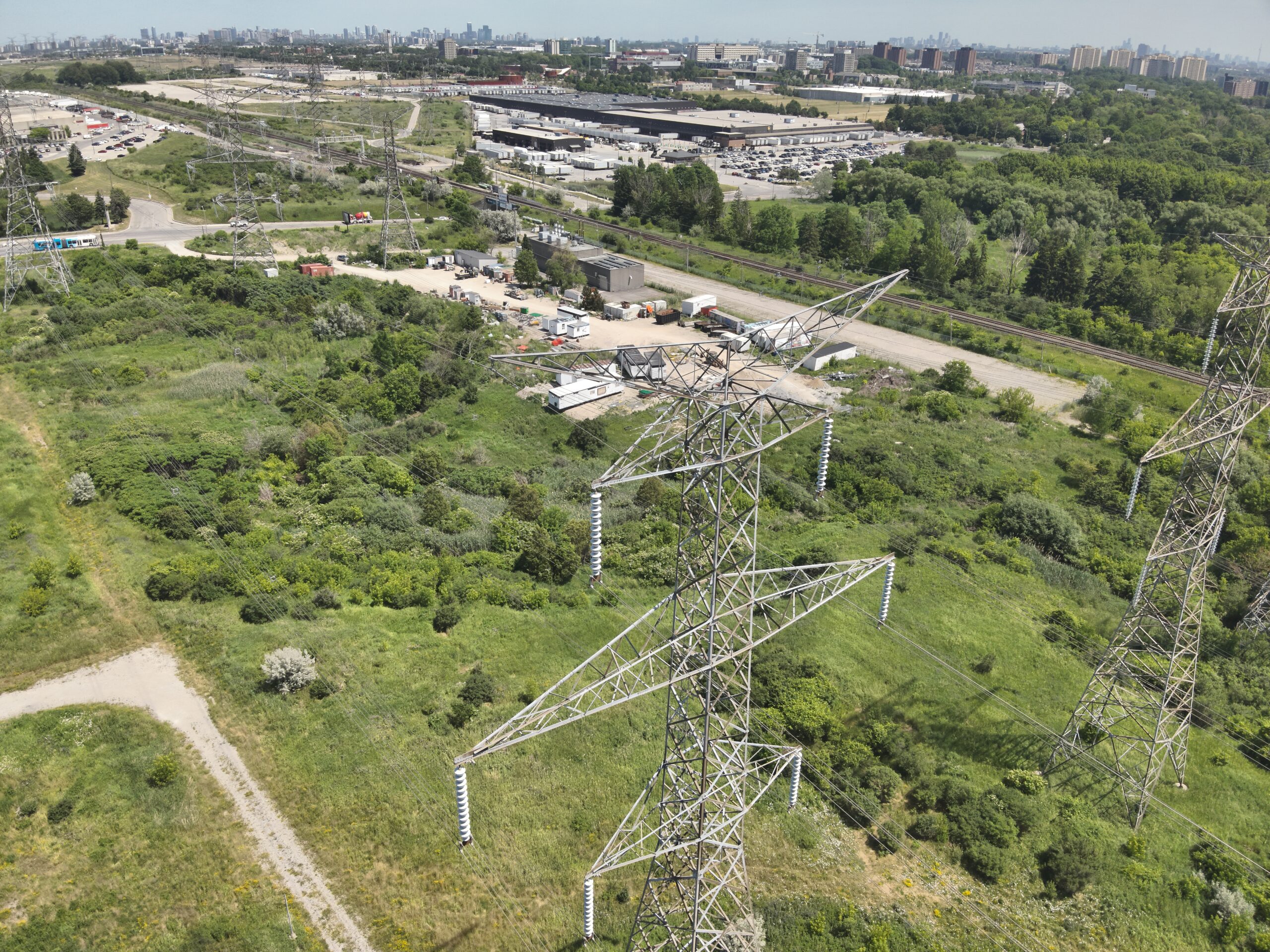 Drone Energy And Utilities Aerial Shot Energy Tower
