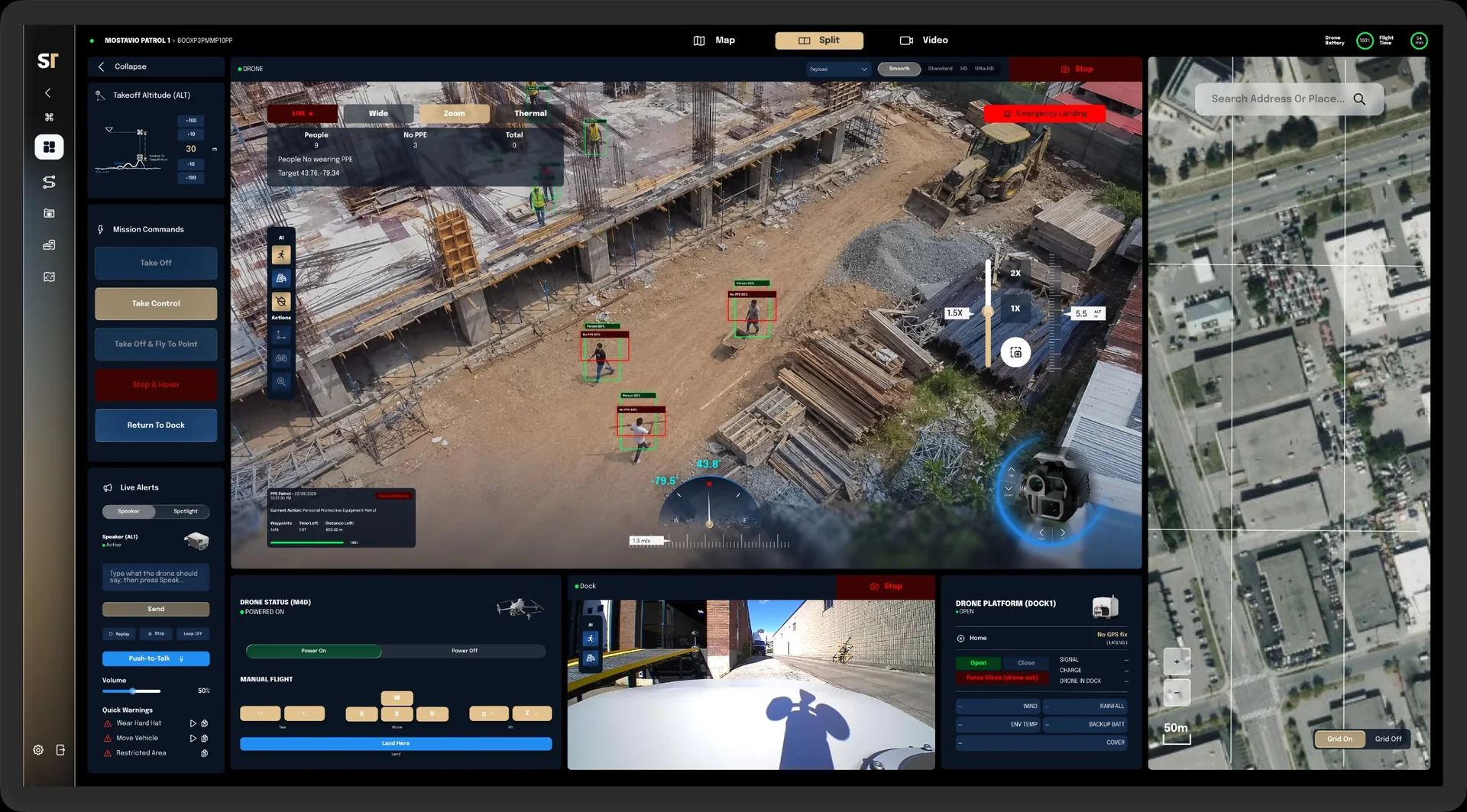 Skyguard live patrol dashboard