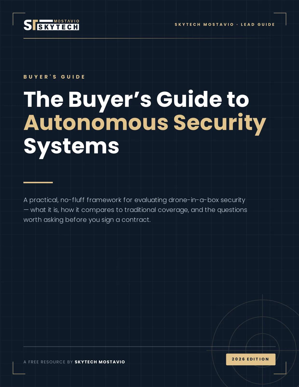 The Buyer's Guide to Autonomous Security Systems cover