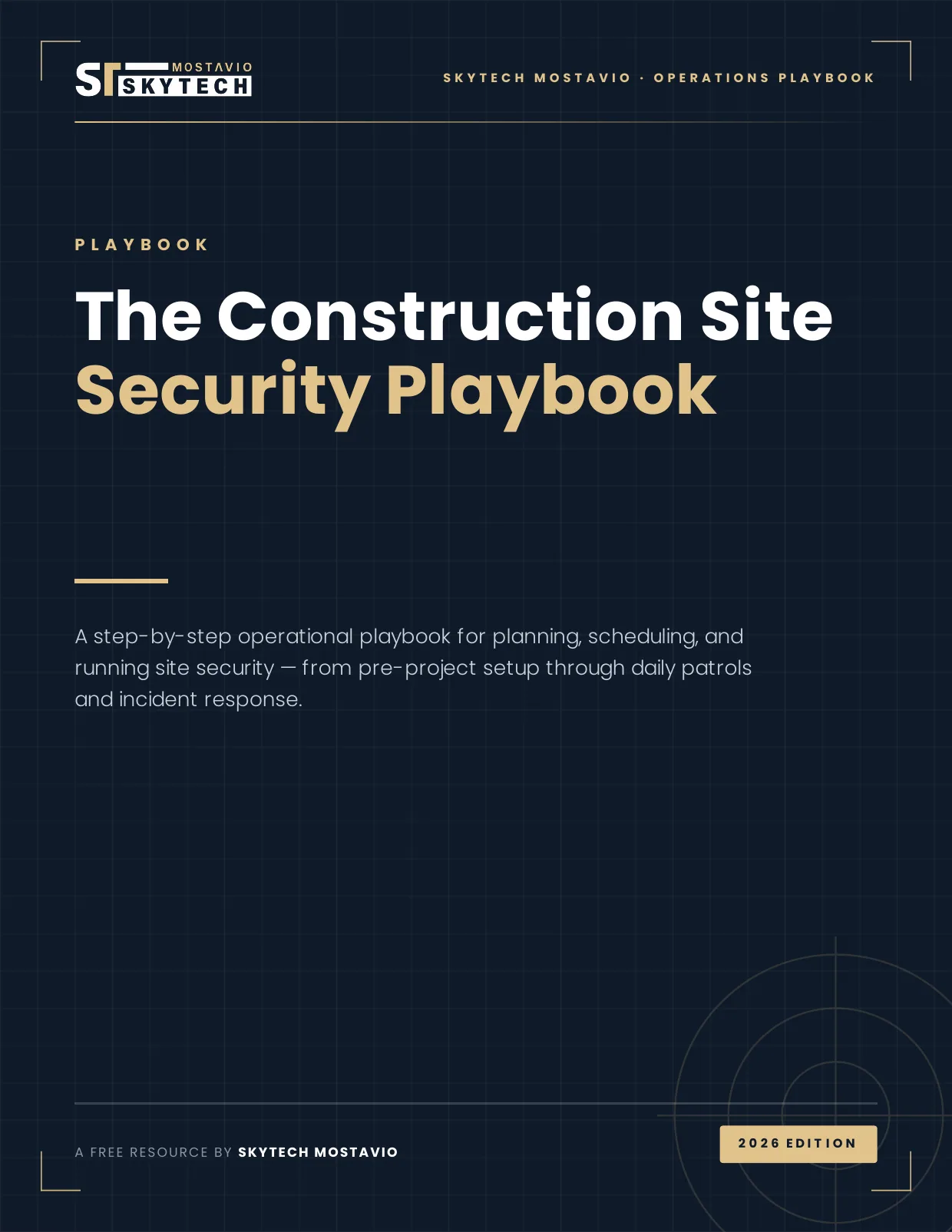 The Construction Site Security Playbook cover